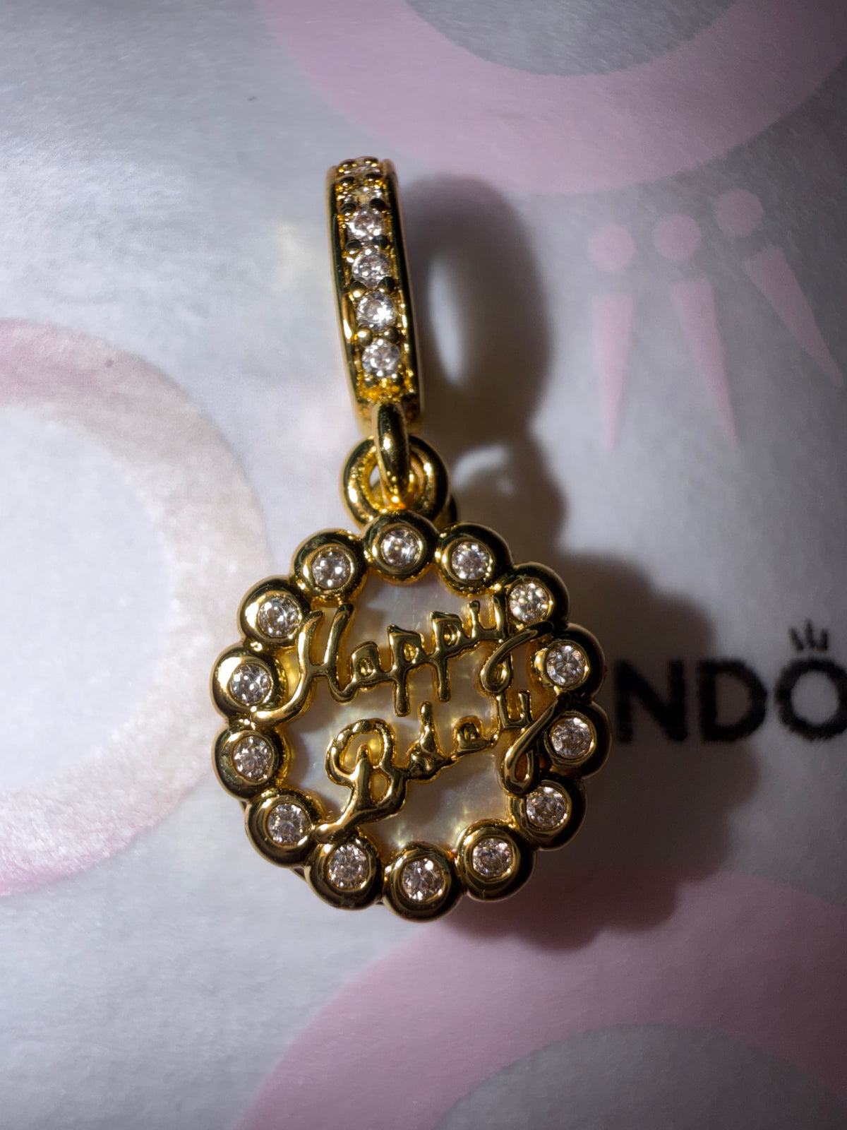 Happy Birthday Cake Dangle Charm