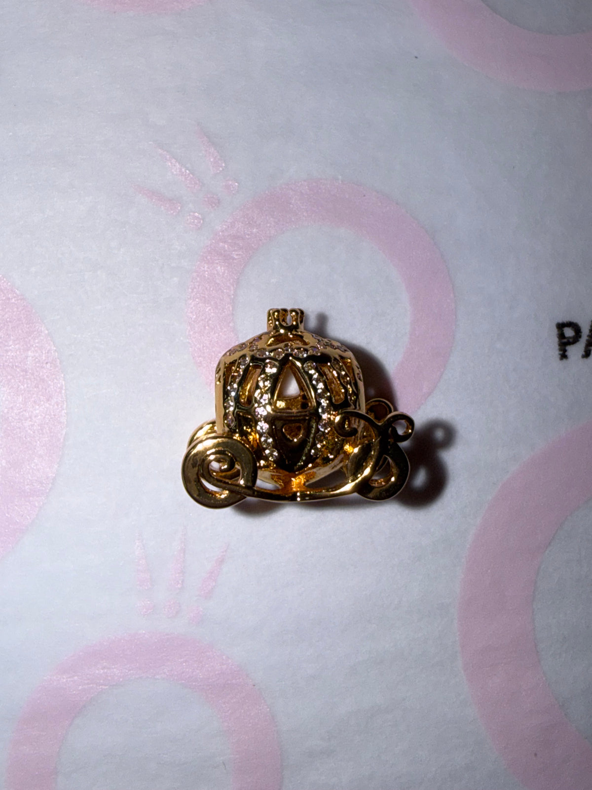 Cinderella Sparkling Carriage Charm