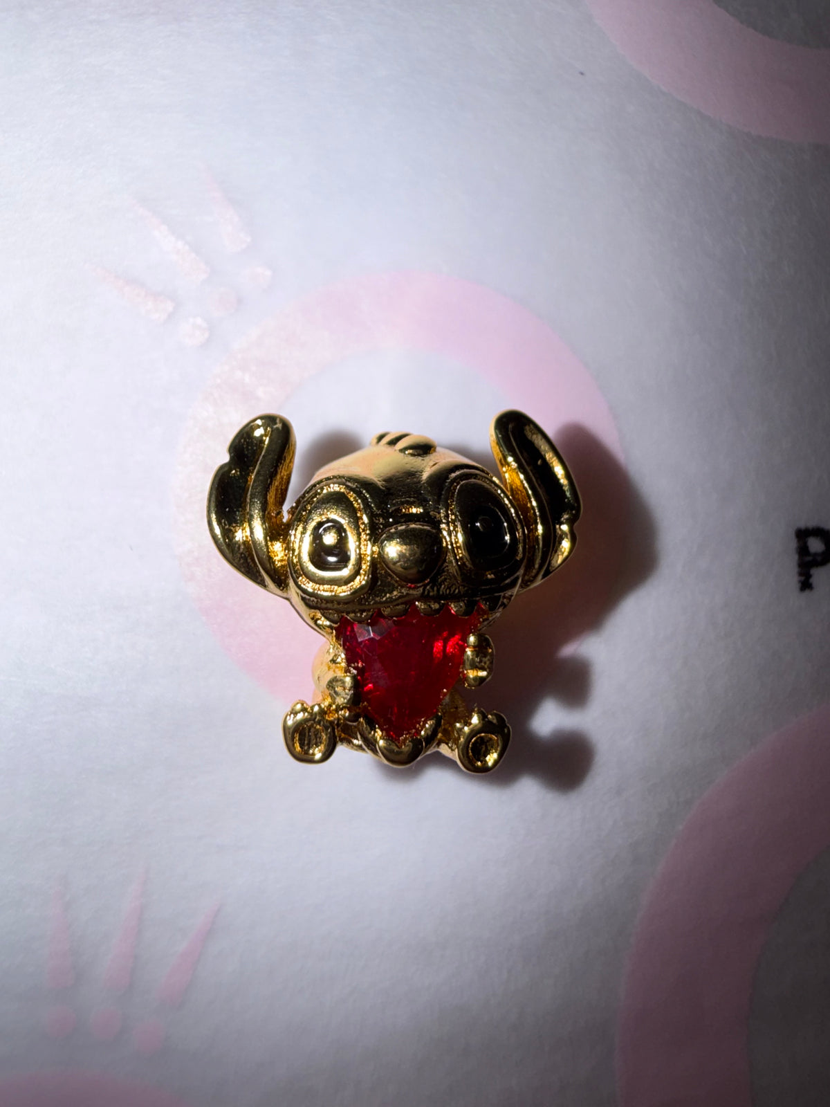 Stitch Heart Charm